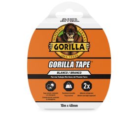 CINTA AMERICANA REFORZADA GORILLA TAPE BLANCA 10 M X 48 mm